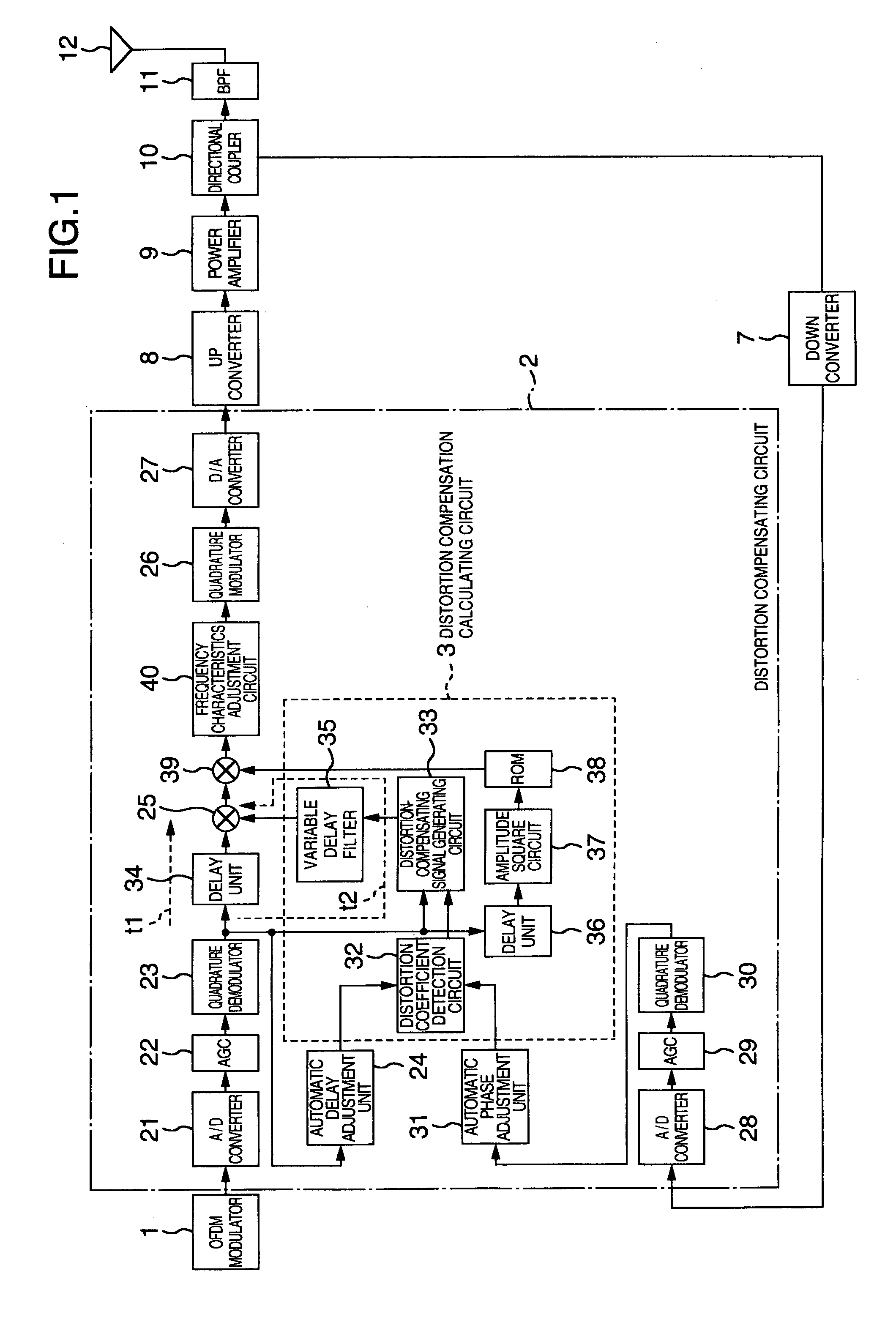 Distortion compensation circuit, power amplifier using distortion compensation circuit, and distortion compensation signal generating method