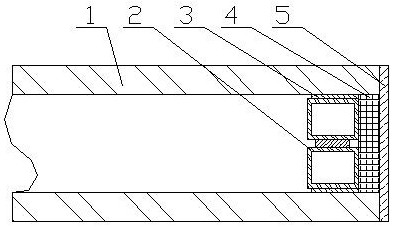 Broken bridge hollow glass and manufacturing method thereof