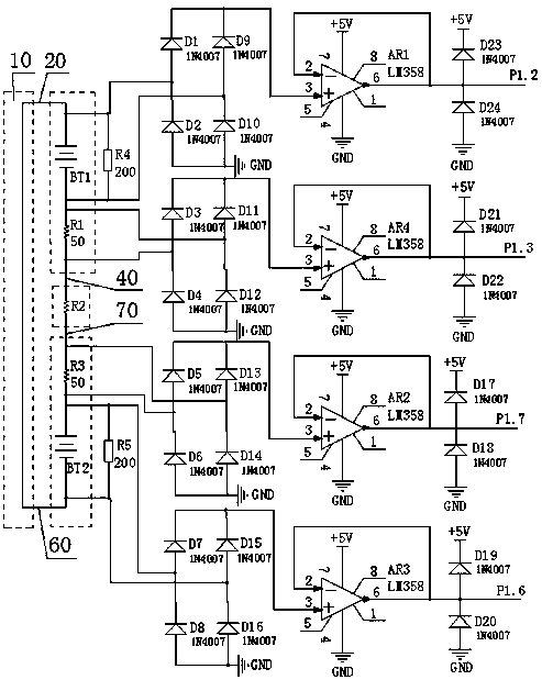 Rapid correcting device for cable core