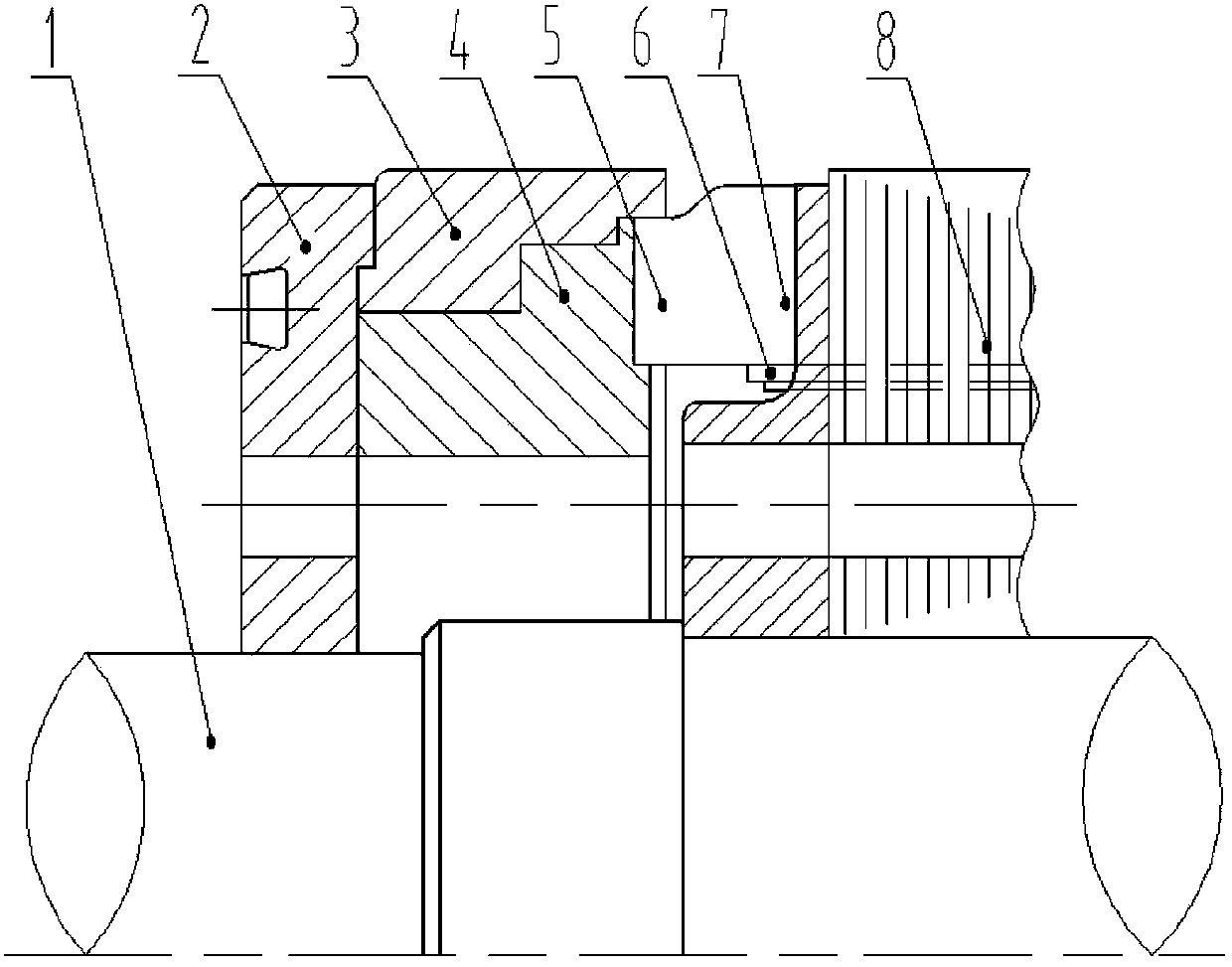 Anti-loose structure for large-sized motor rotator