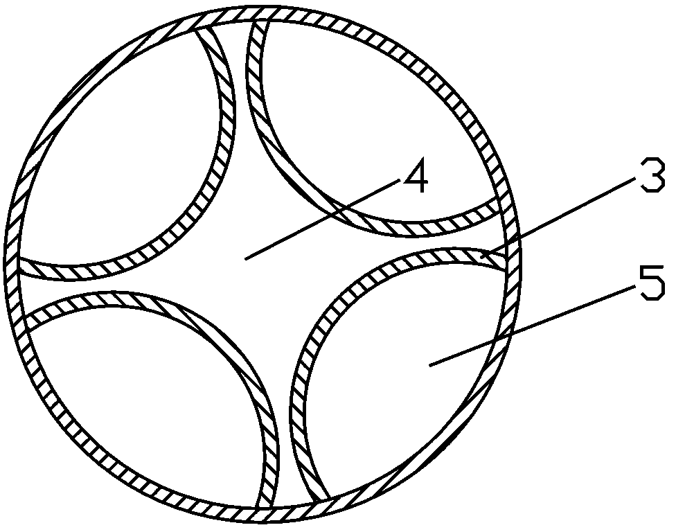 Blowdown pipe for defecation nursing machine