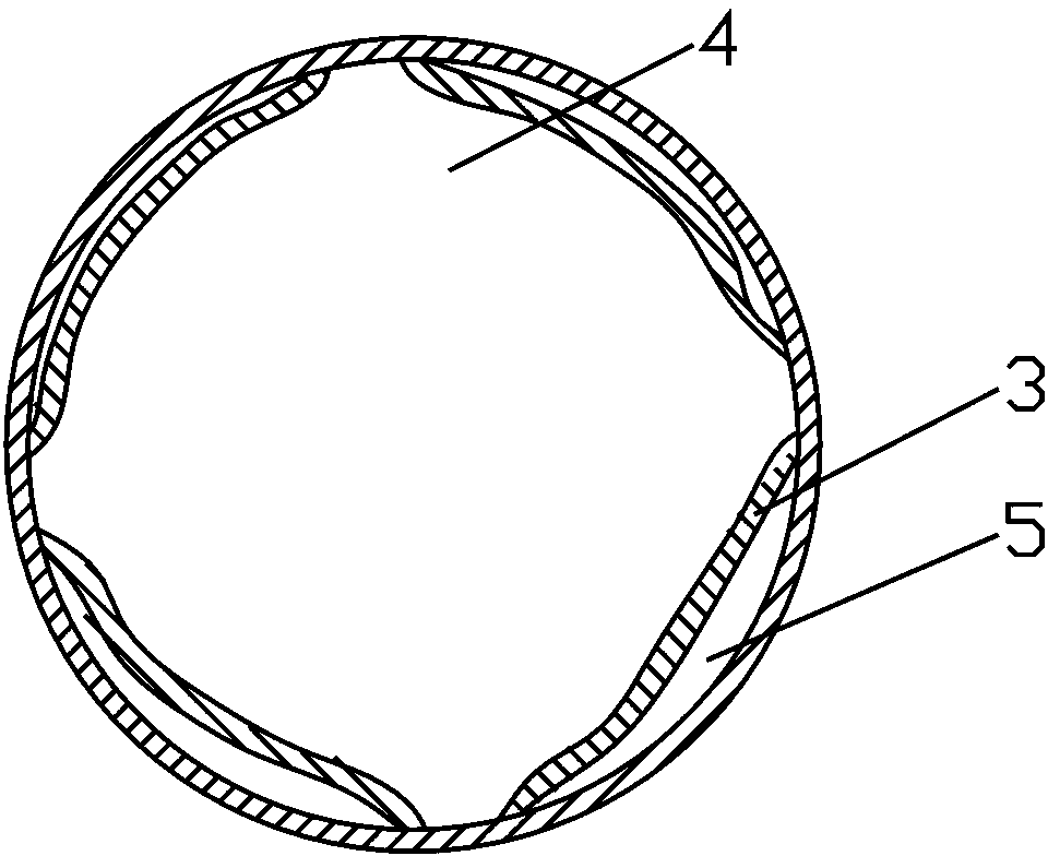 Blowdown pipe for defecation nursing machine