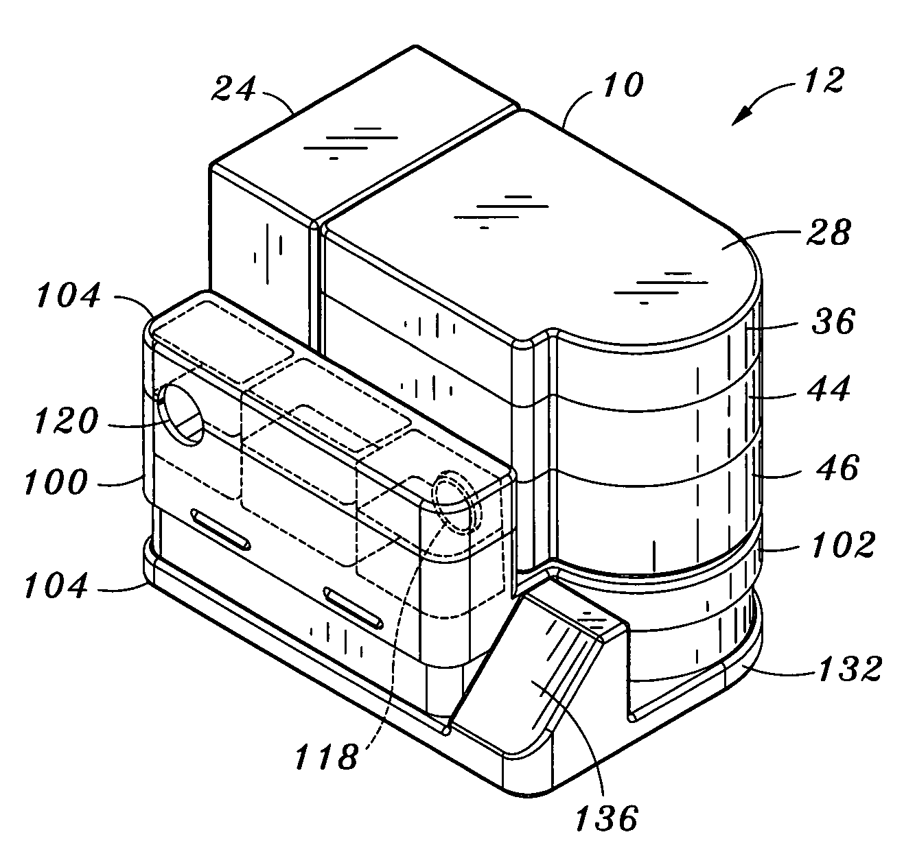 Acoustic attenuation chamber