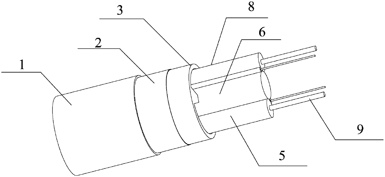 Distributive type device for monitoring leakage of storage tank bottom plate