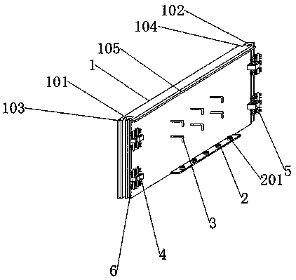 Hidden line baseboard structure and construction method