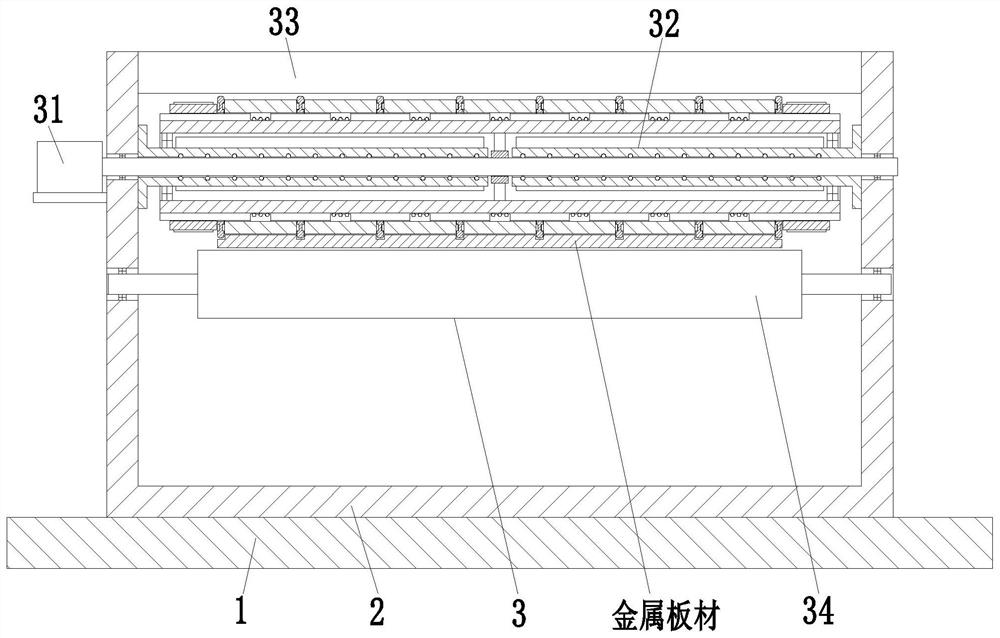 Metal embossed plate roll-forming method