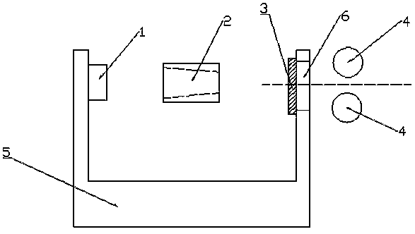 Device for achieving checking and laser adjusting on rollers and guide template and application method