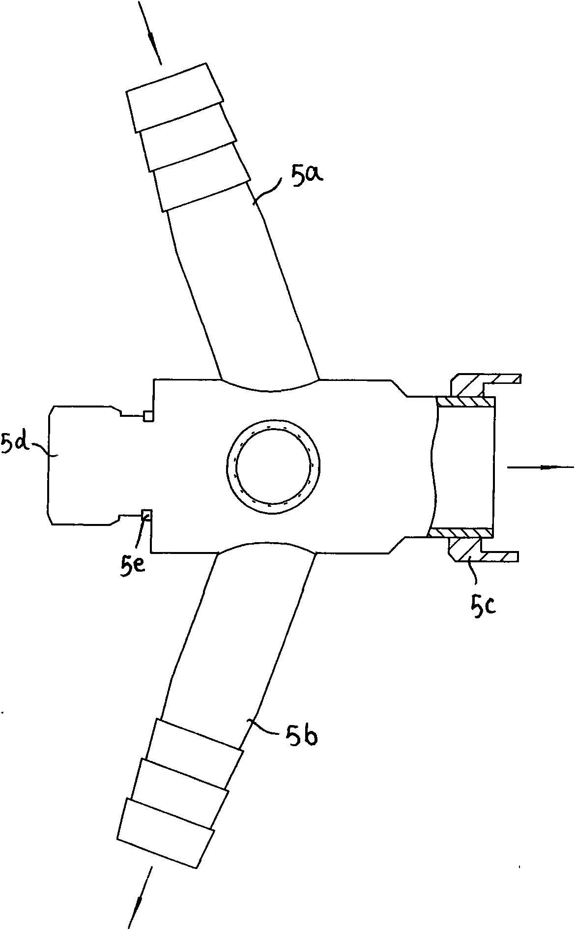 Pressure grouting device for overall length spiral anchor rod and construction process