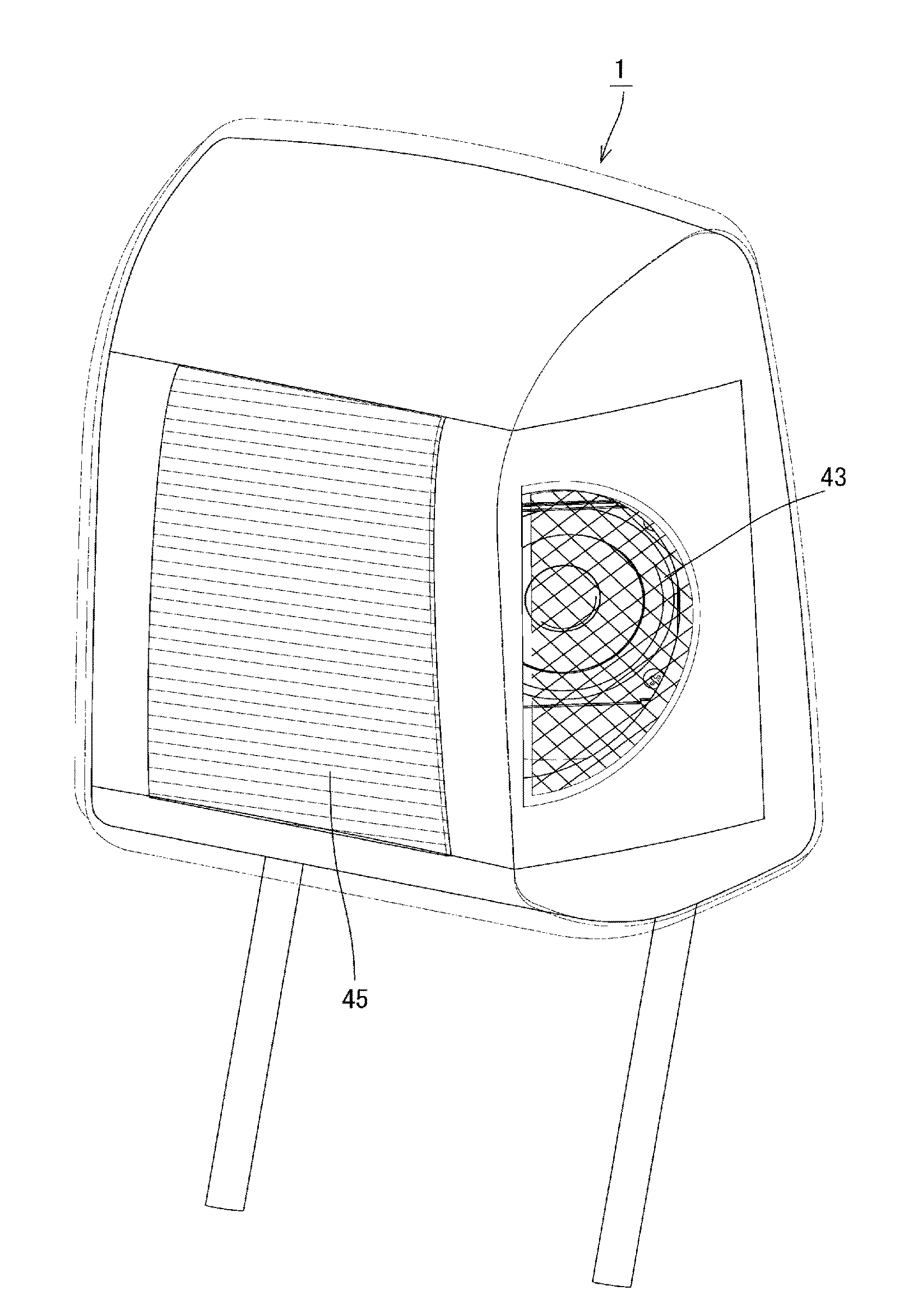 Acoustic device and headrest