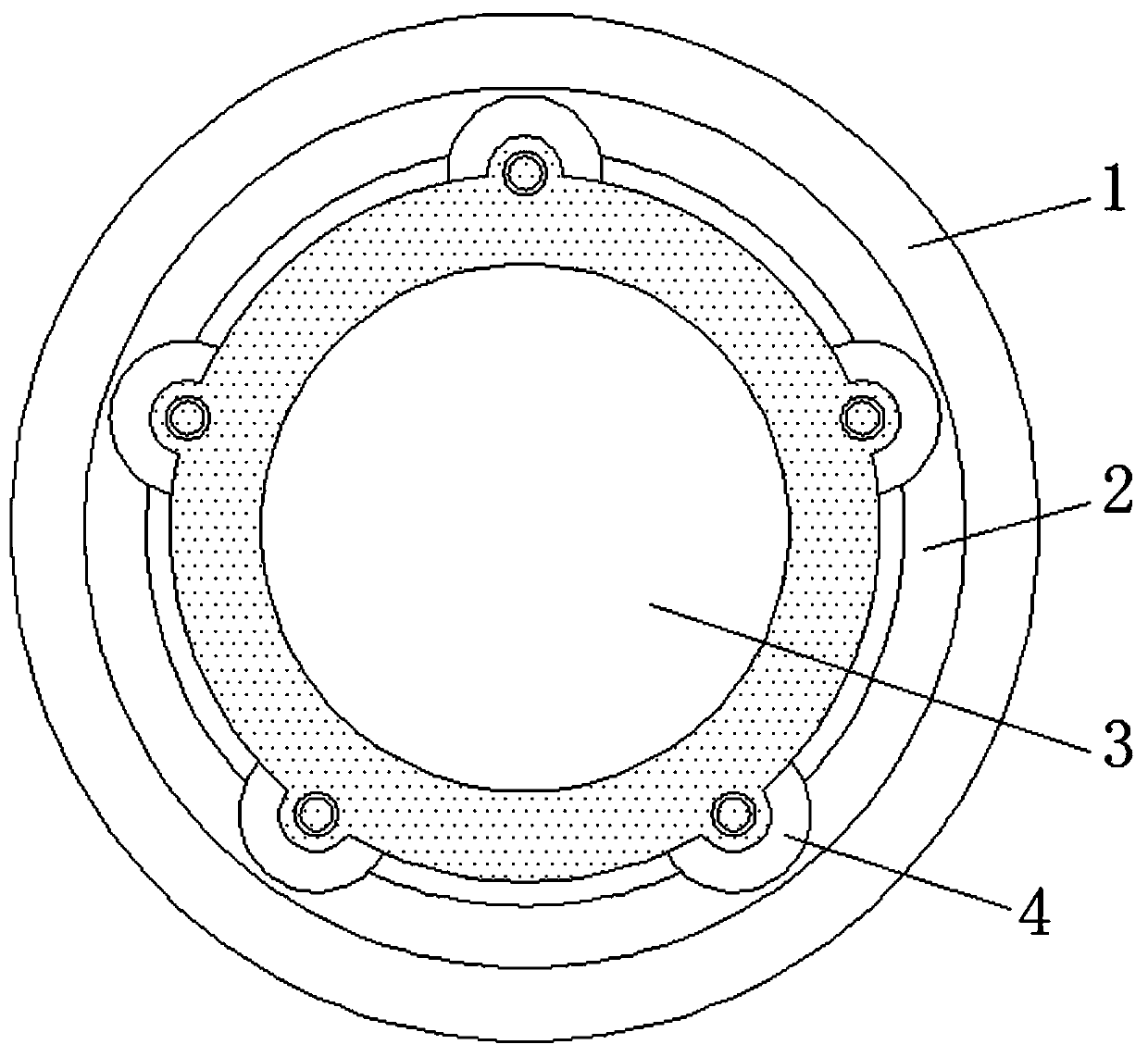 Multi-angle adjustable monitoring device for pilotless automobile