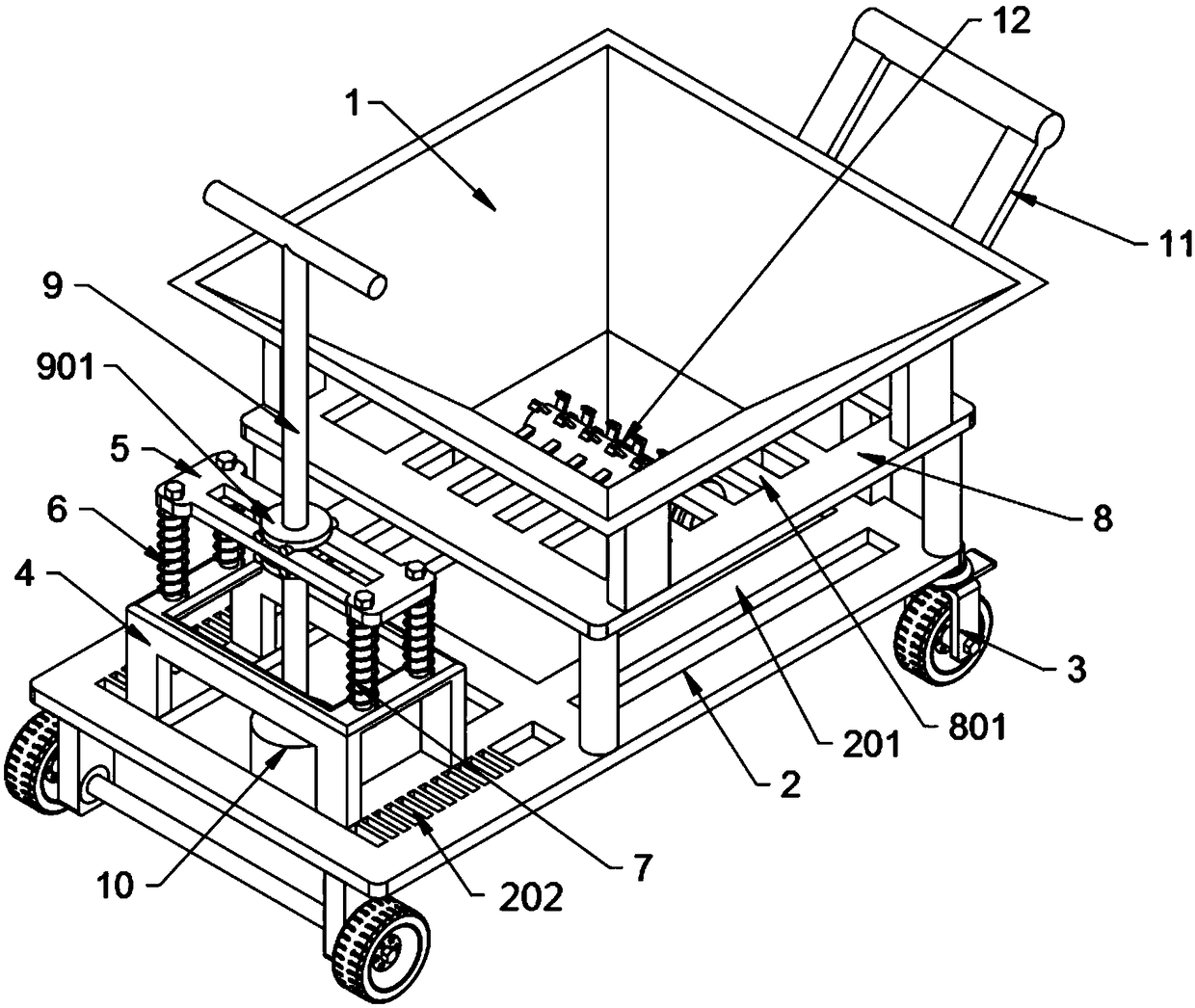 Temporary filling device for pit pavement for municipal road construction