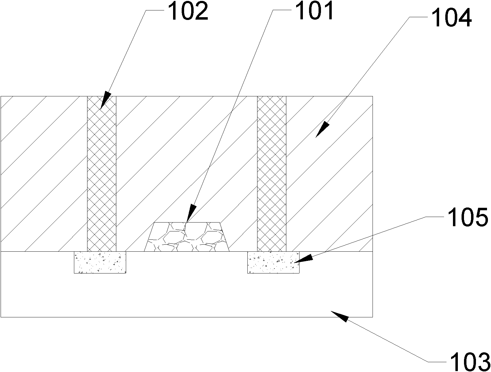 Detection structure suitable for detecting source and drain conduction and detection method for detection structure