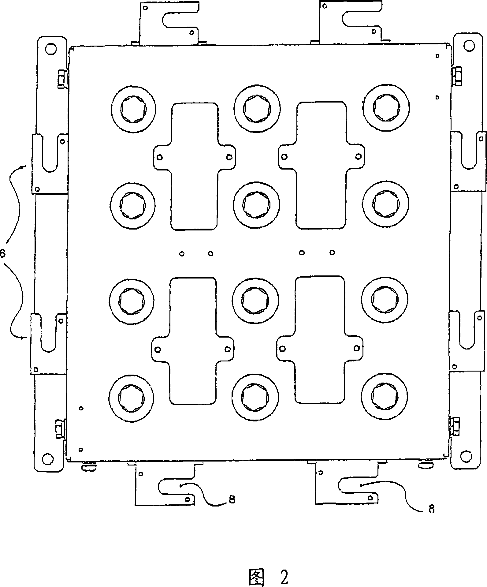 Connection system between capacitor batteries