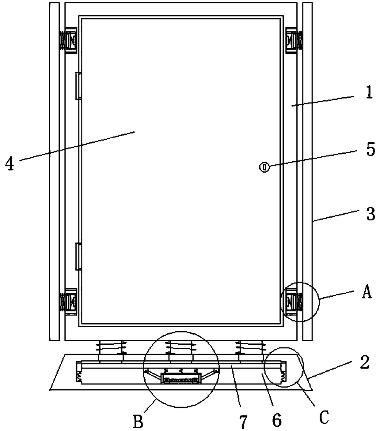 Box-type switch cabinet with anti-collision function