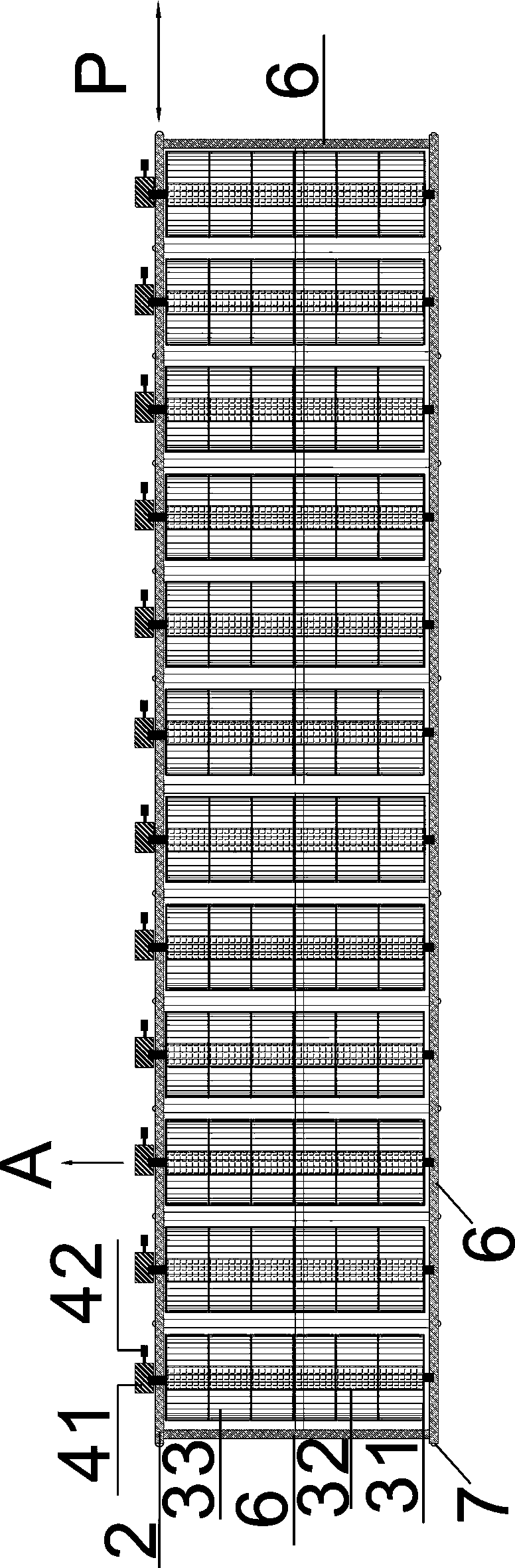 Vertical ocean power generation device