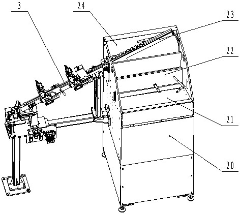 A linkage supply type spike conveying equipment