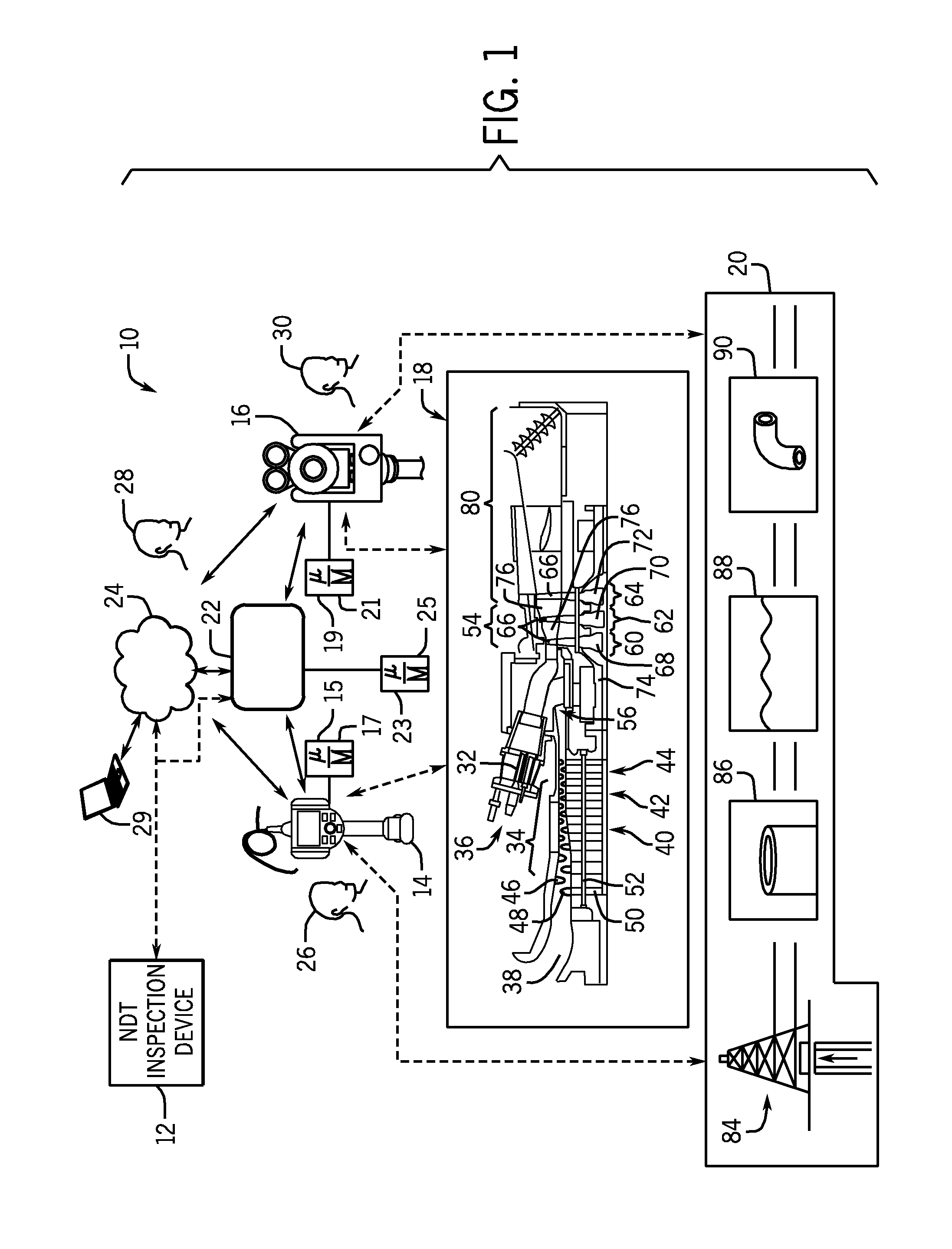 Systems and methods for virtual control of a non-destructive testing system