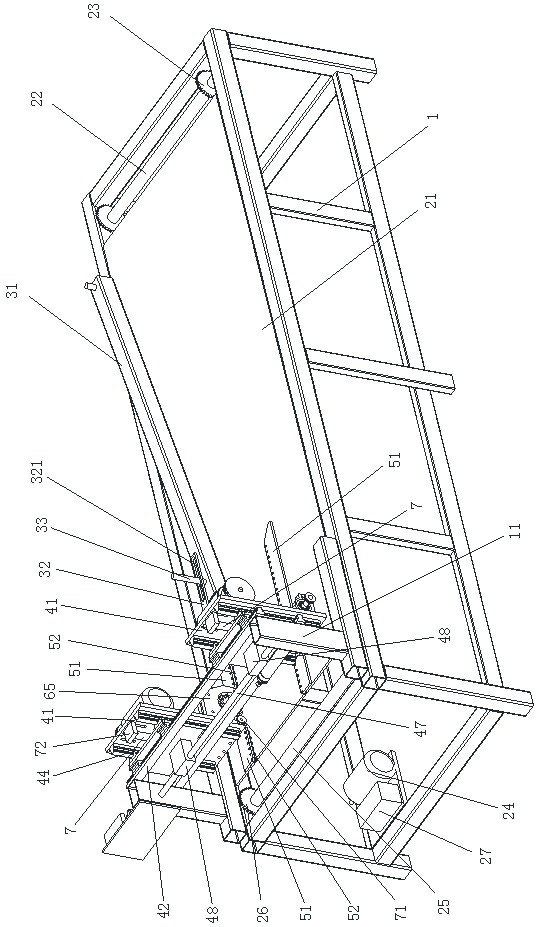 Automatic edge milling machine for aluminum alloy formwork