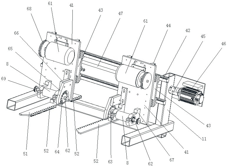 Automatic edge milling machine for aluminum alloy formwork