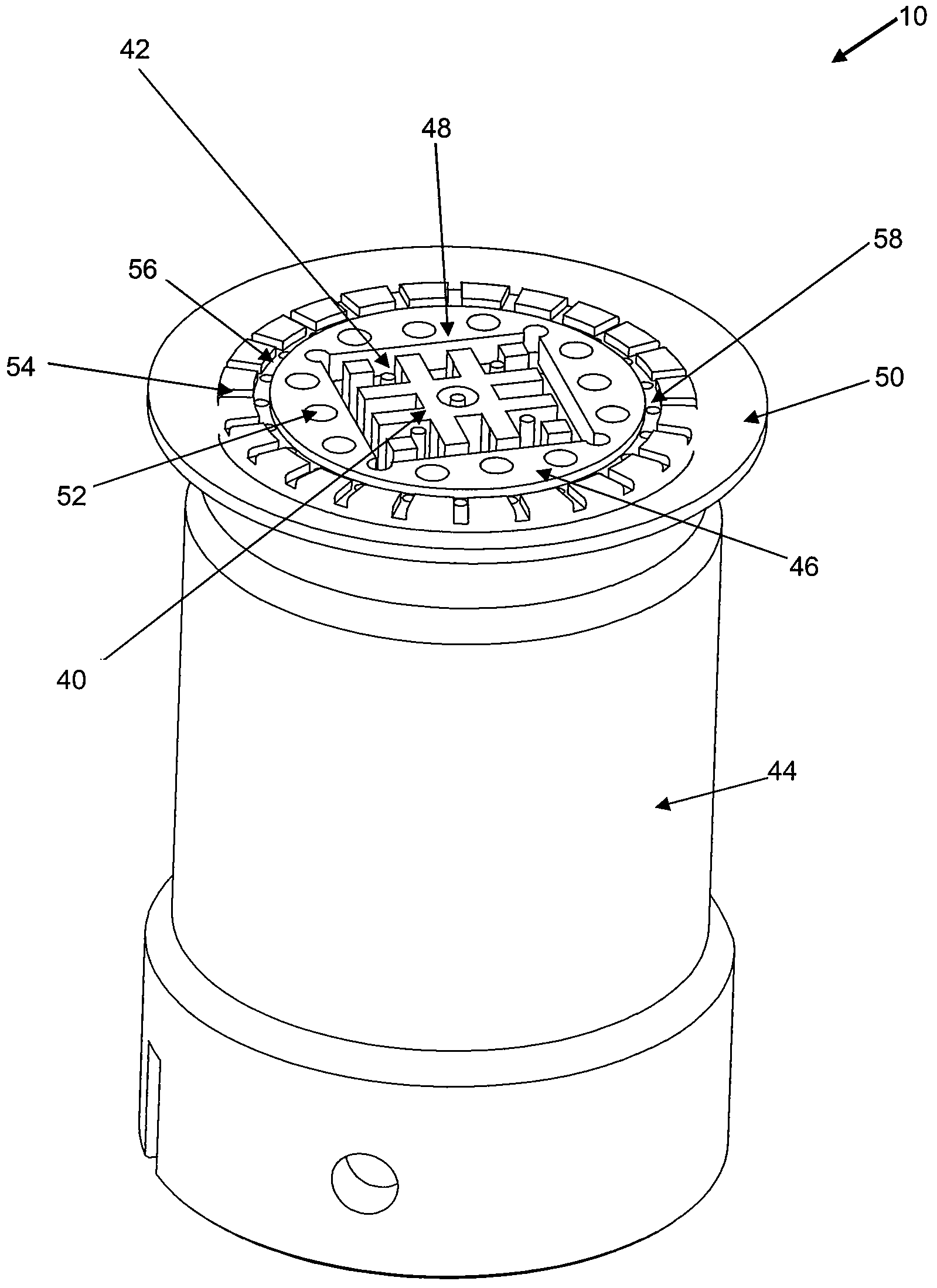 Vibration-induced die detachment system