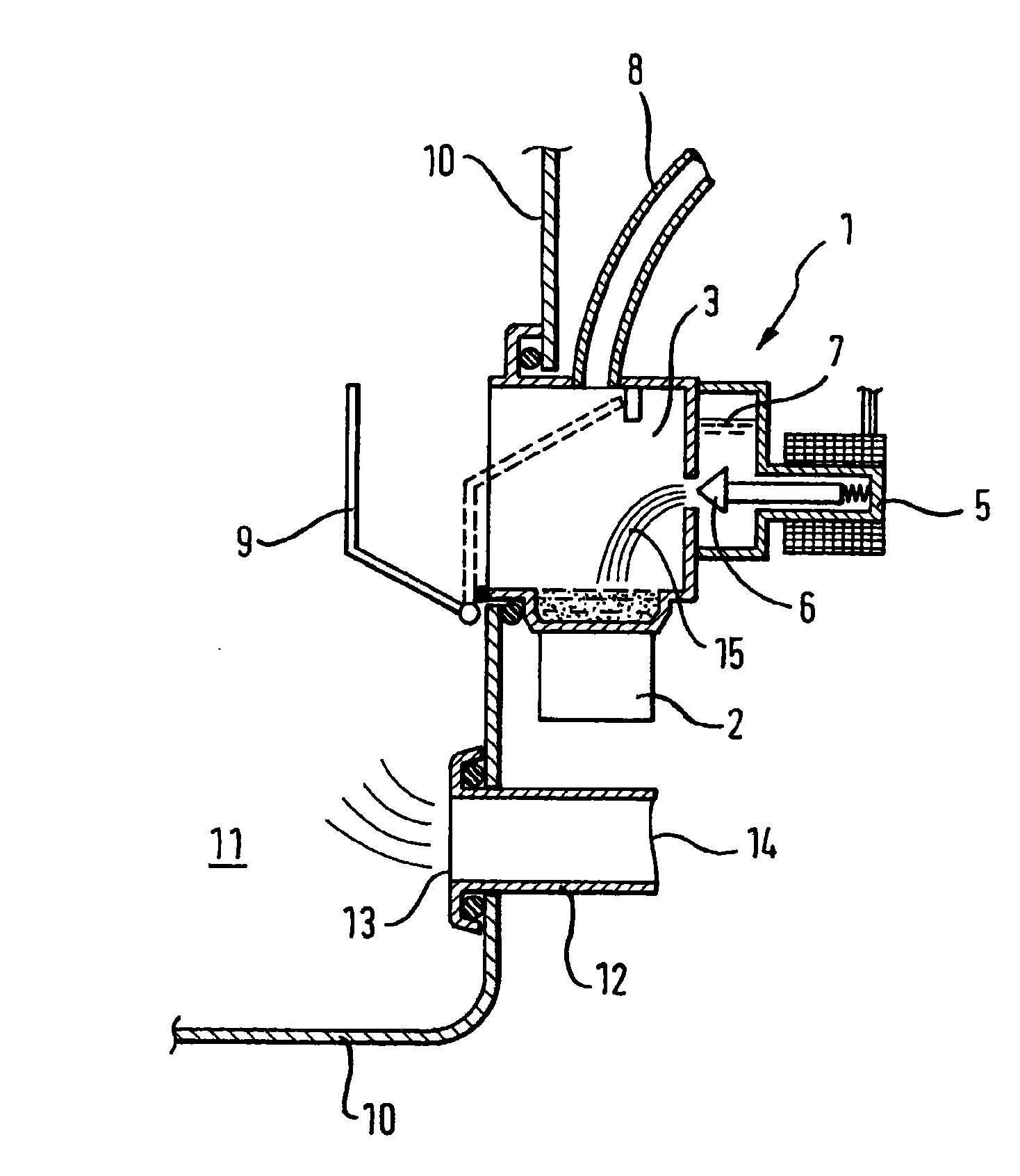 Dish washer having a system for atomizing dishwashing liquid and method for the operation thereof