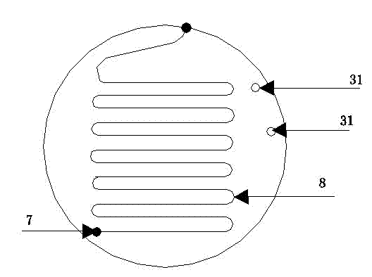 Sewage heat energy utilization device