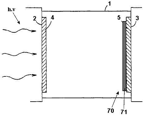 An electron multiplying structure for use in a vacuum tube using electron multiplying as well as a vacuum tube using electron multiplying provided with such an electron multiplying structure