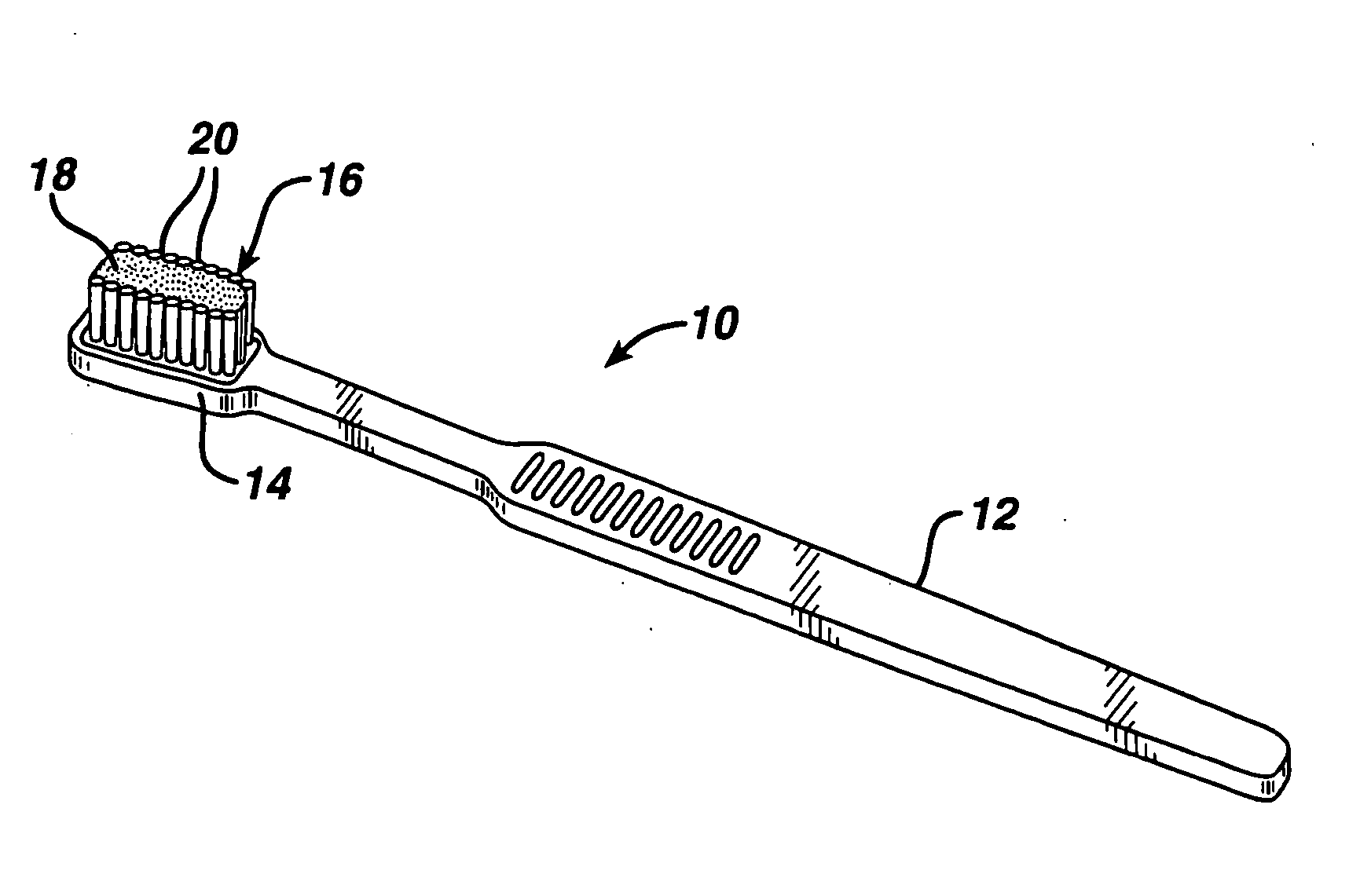 Gum massaging oral brush