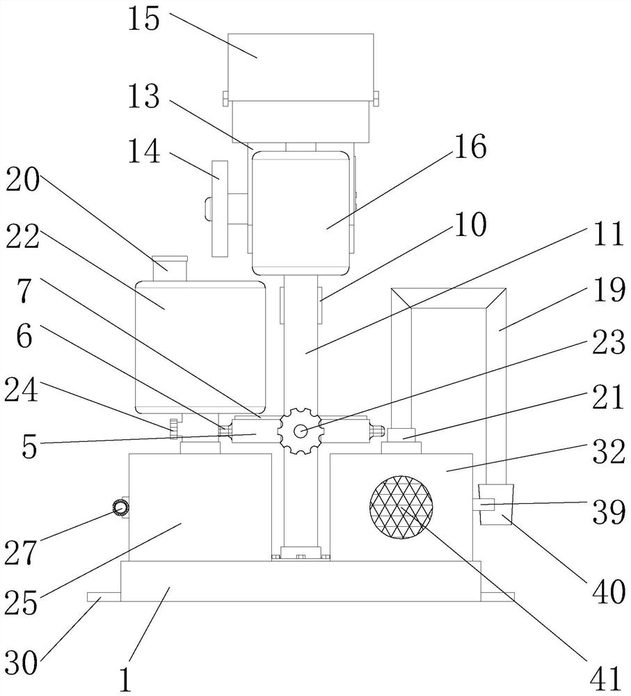 Shockproof mechanical drilling device with scrap cleaning and recycling function