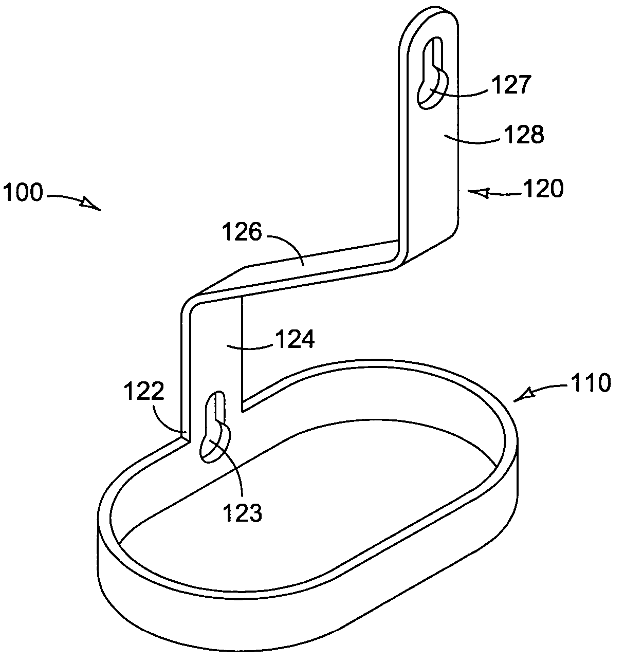 Cord holder with integral locking mechanism