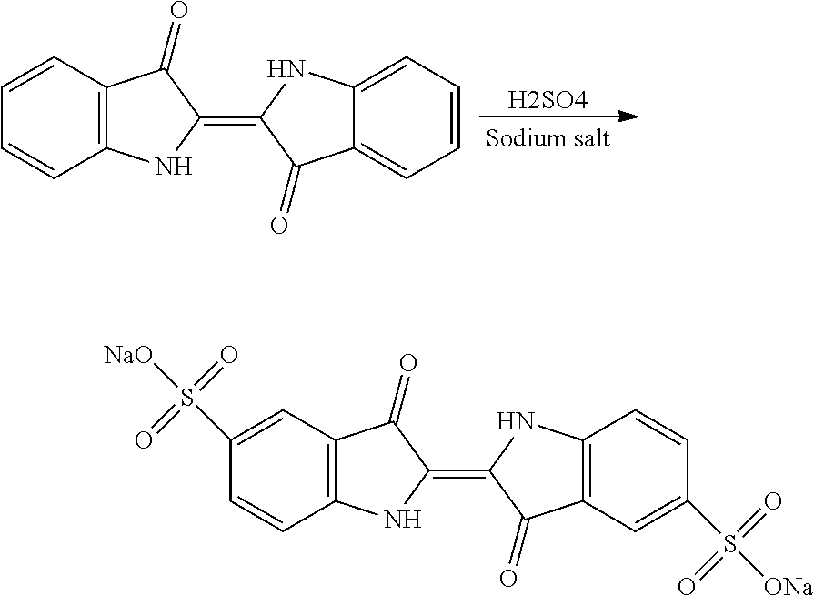 Process for preparing indigo carmine