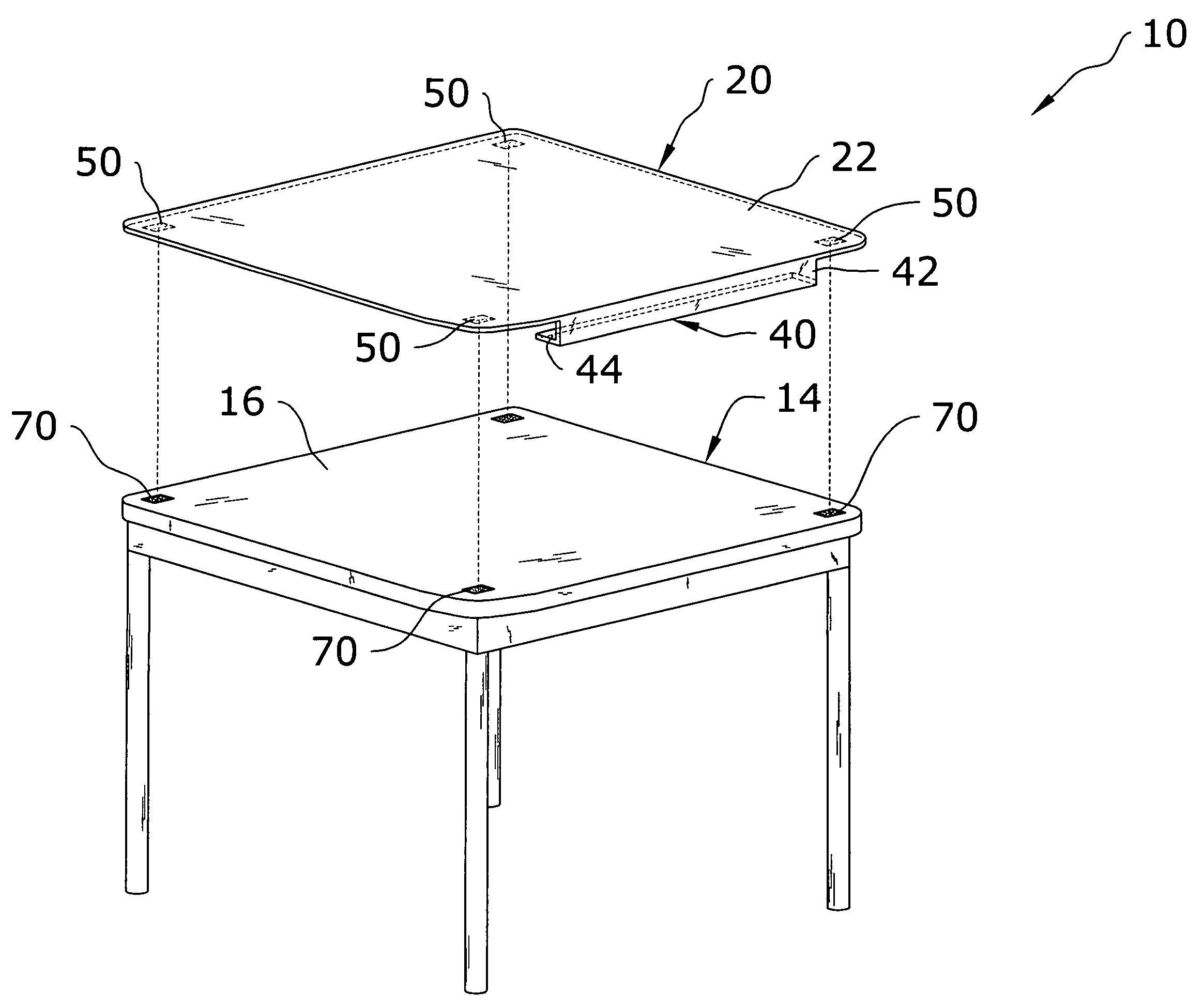 Replaceable desk surface system