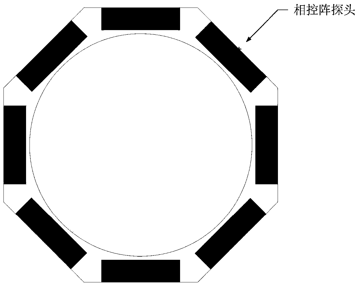 Array type ultrasonic scanning imaging system for multiphase flow measurement