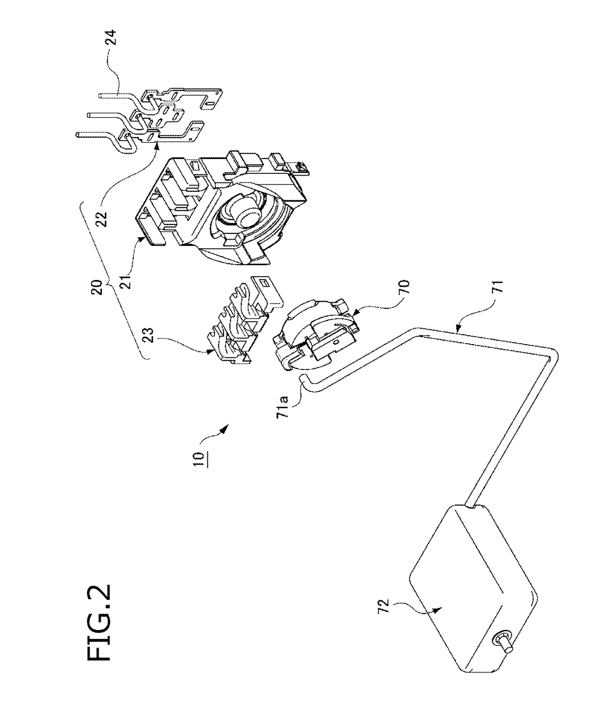 Liquid level detecting device