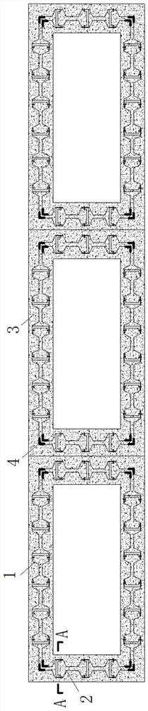 A prefabricated corrugated steel plate lattice enclosure structure and construction method thereof