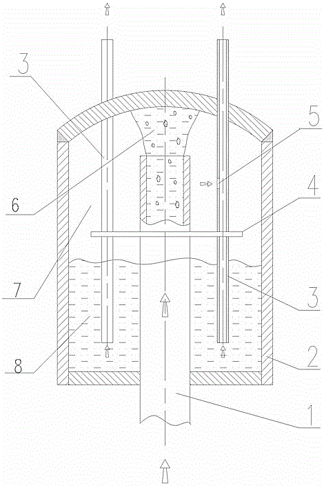 Vapor-liquid separation type liquid separator