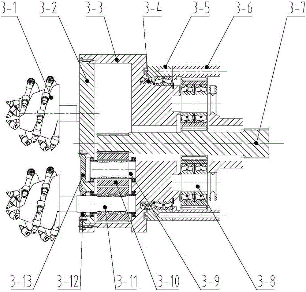 Cutting part of heading machine