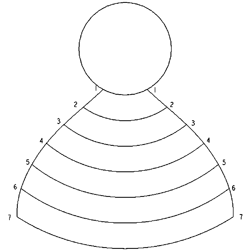 Draining pump with impeller of small hub ratio