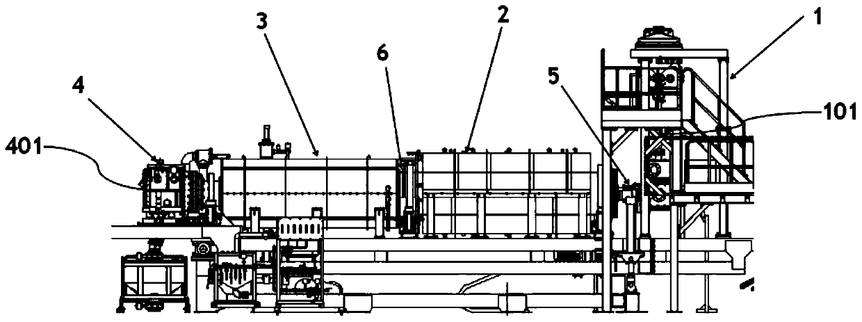 Rotary vacuum heat treatment device