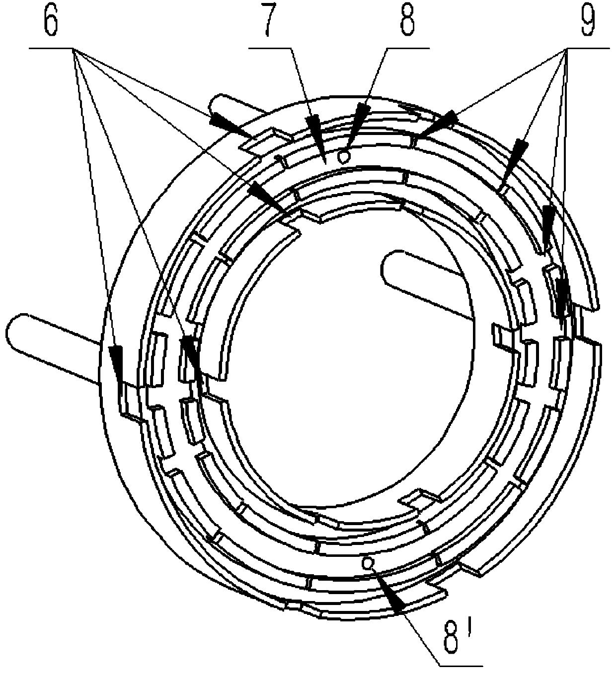 Electric thruster anode gas distributor