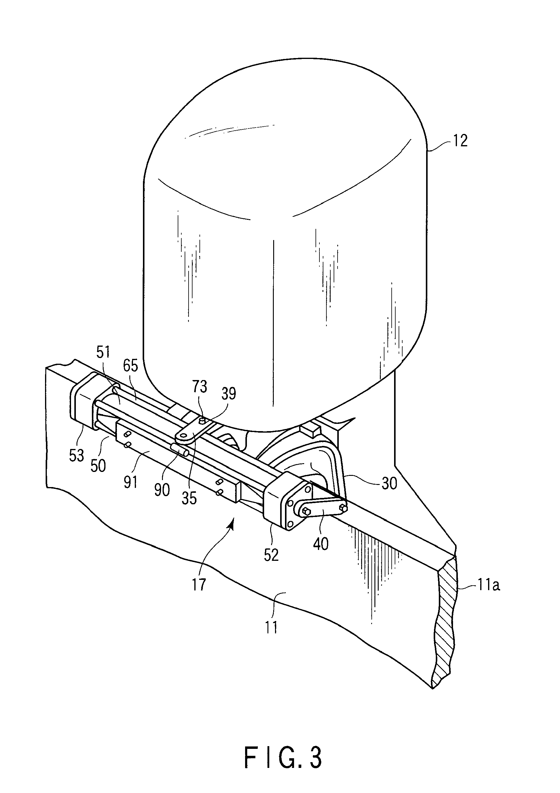 Steering apparatus for outboard motor