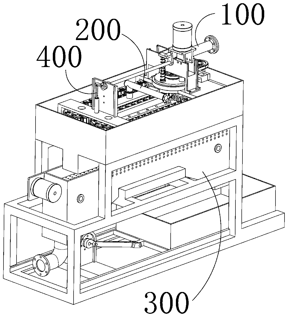 Cyclic chained die for plastic particle forming