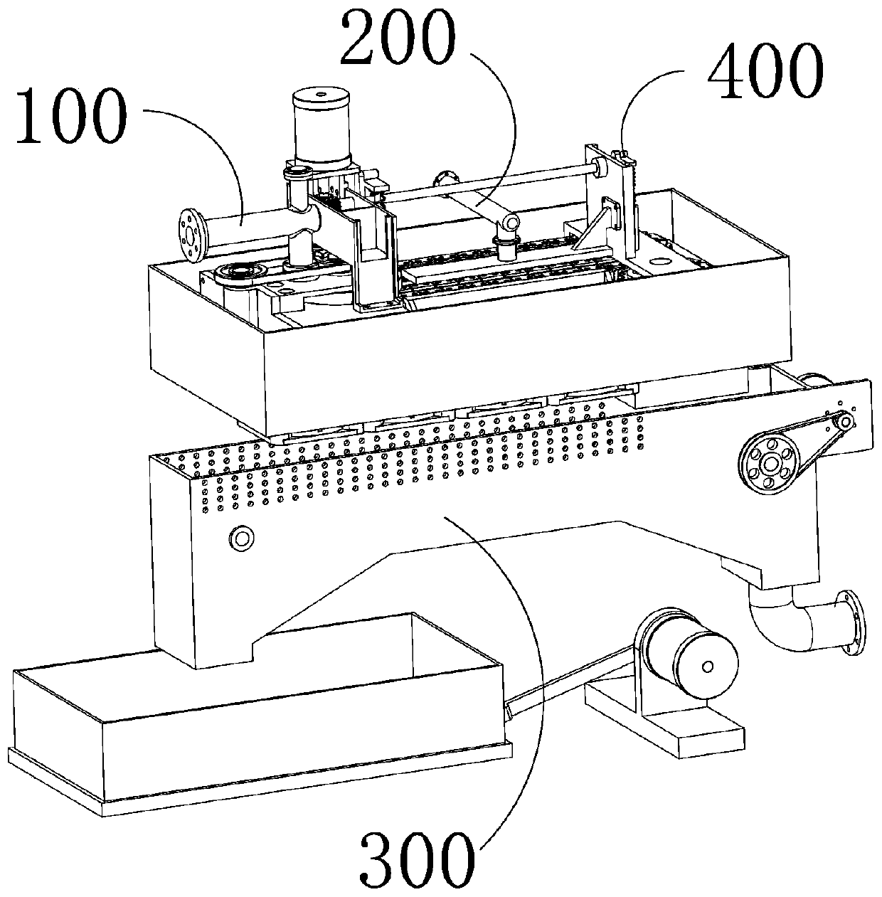 Cyclic chained die for plastic particle forming