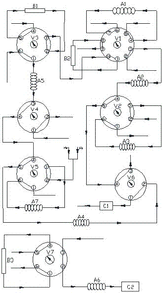 Analysis system and method for measuring impurity components in high-purity gas