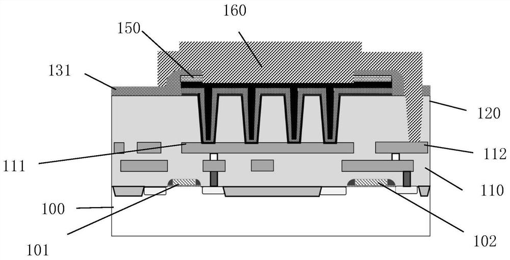 Trench type capacitor device and preparation method