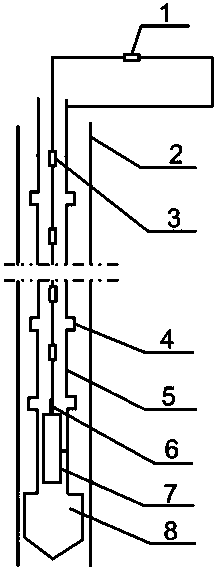 Method for monitoring hole depth in drilling process of cable drill pipe