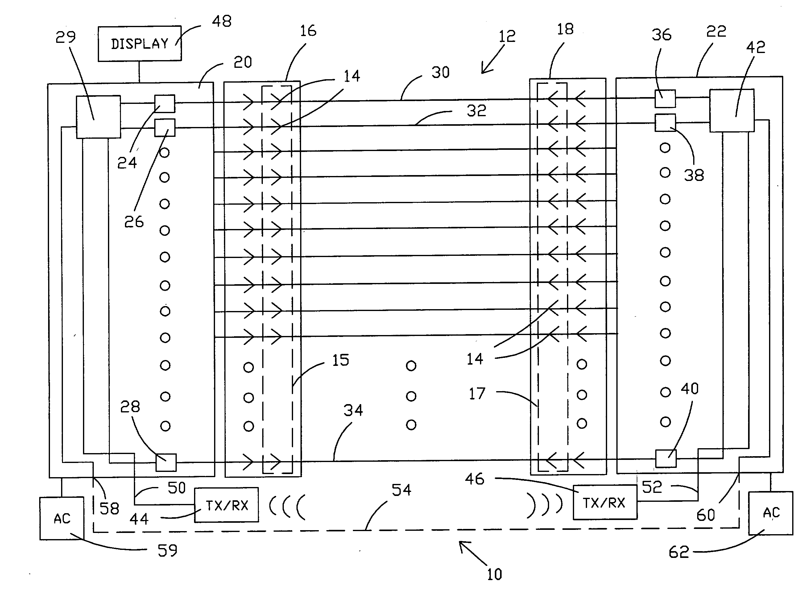 Wireless multiconductor cable test system and method