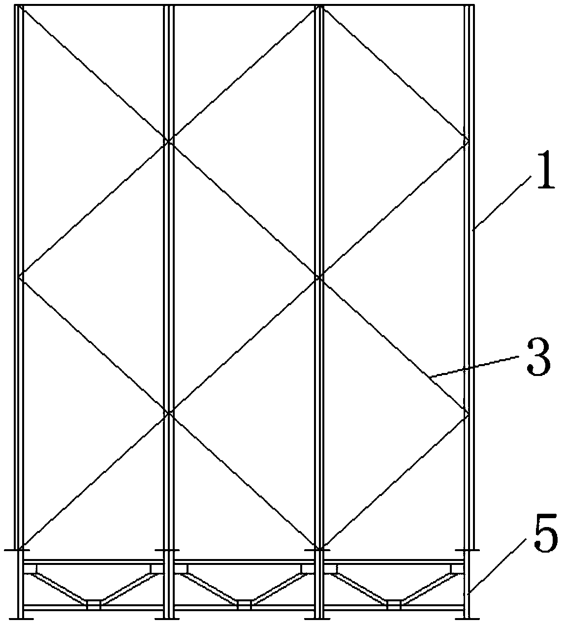 Cantilever end control device and control method for towing construction of curved light I-beam bridge