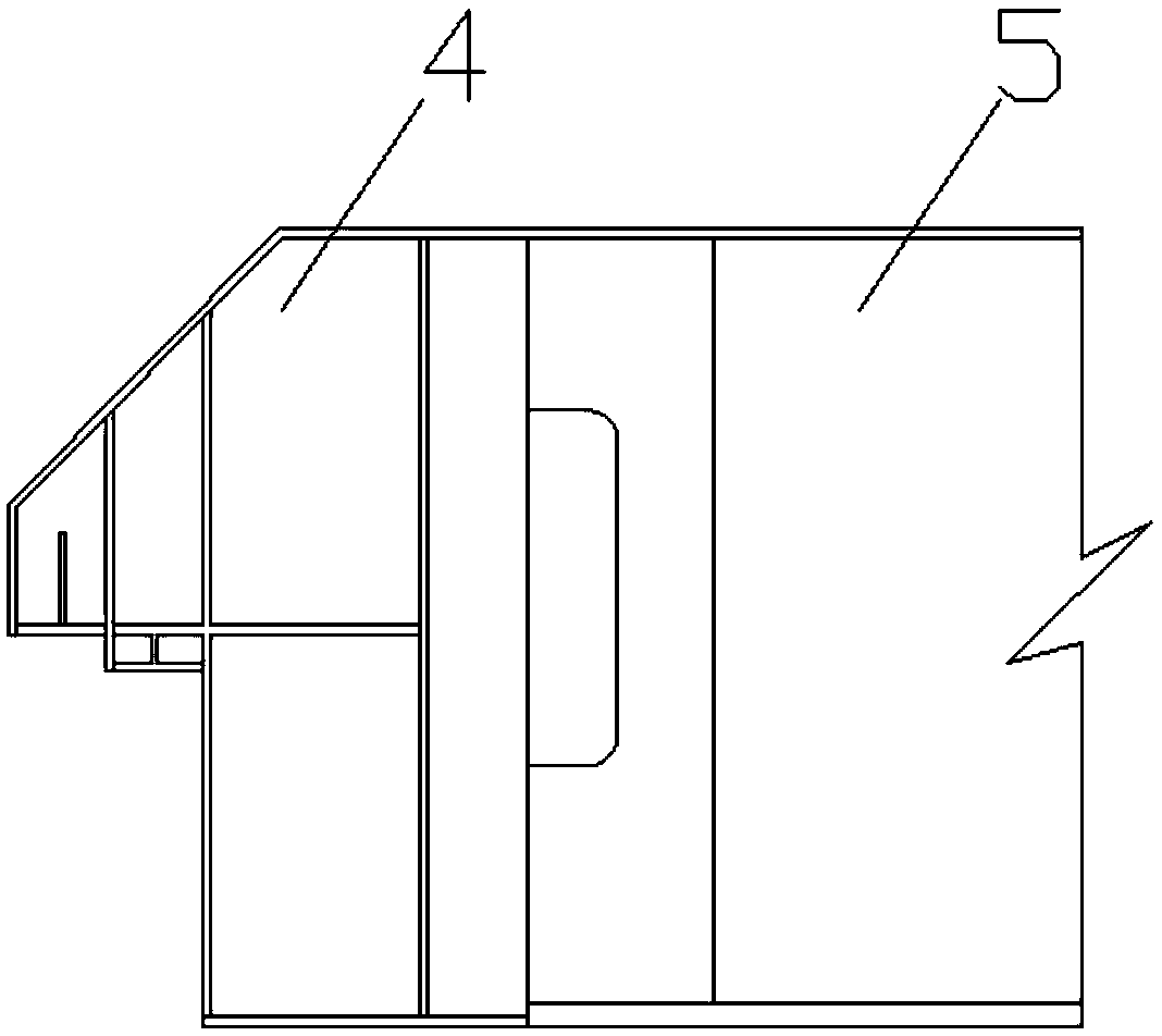 Cantilever end control device and control method for towing construction of curved light I-beam bridge