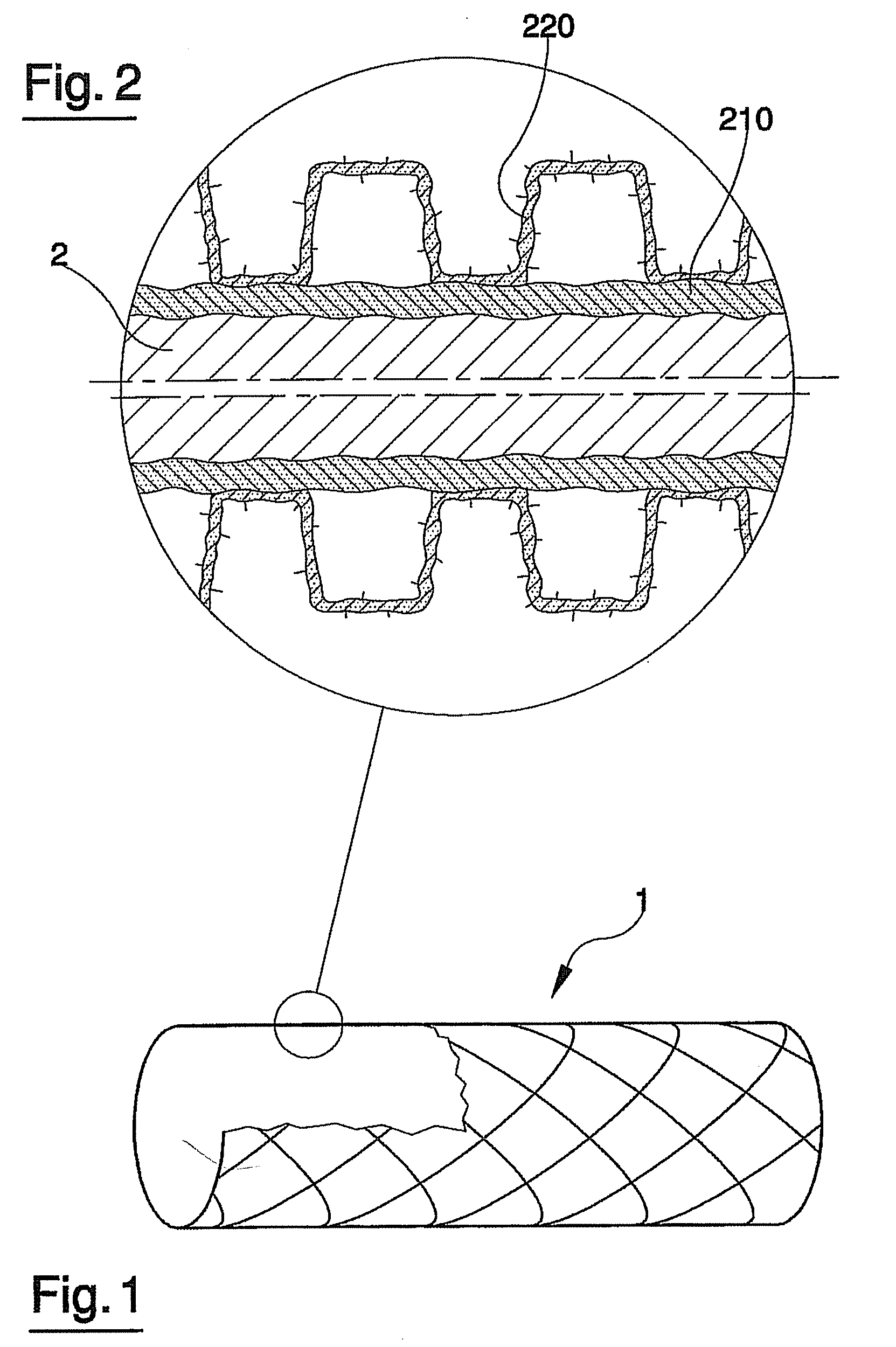 Method for Production of a Coated Endovascular Device